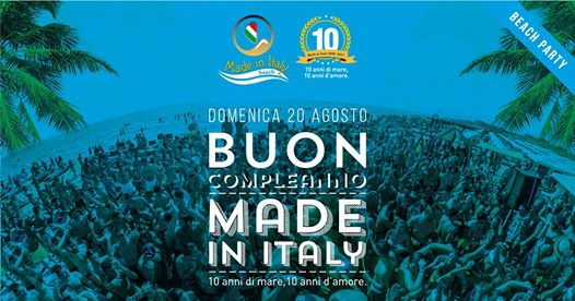 Buon compleanno Made in Italy