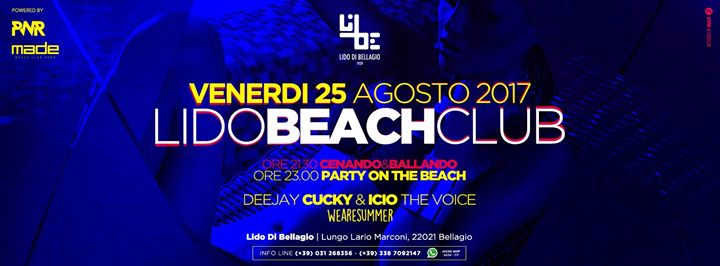 Lido BEACH Club - Venerdi 25 Luglio 2017 at LiBe