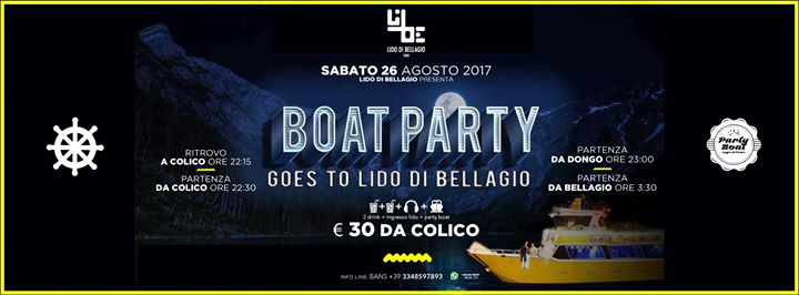 Boat Party Goes to Lido di Bellagio