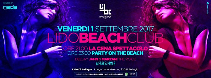 Lido BEACH Club - Venerdi 1 Settembre 2017 at LiBe