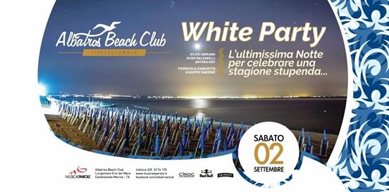 Sabato 02 Settembre | WHITE PARTY at Albatros Beach Club