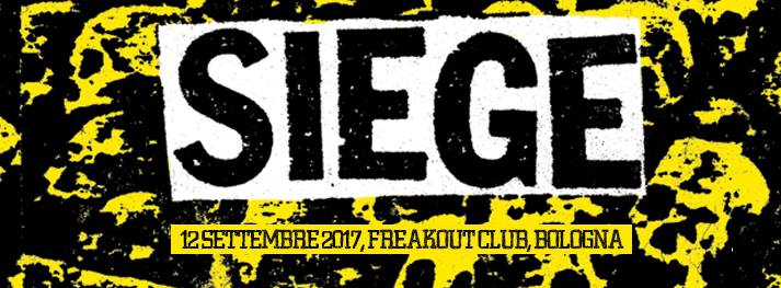 Siege - Unica Data Italiana, Jonestown Kids | Freakout Club
