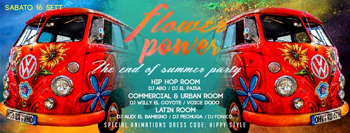 Sab 16/09 ✿ Flower Power ✿ Special Party