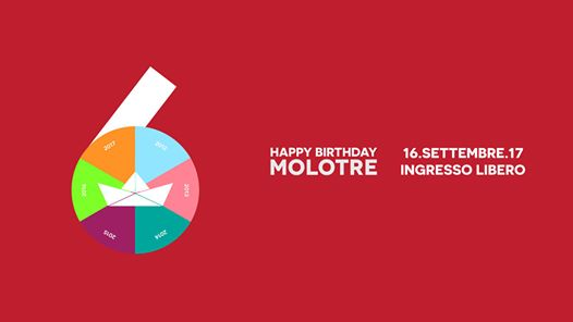 Happy Birthday Molotre - Sabato 16 Settembre - Ingresso Gratuito