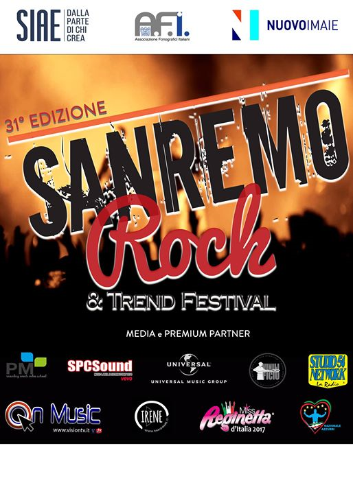 Primo Casting Live in Italia - Parma - Sanremo Rock 2017 2018