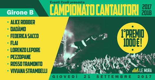 Campionato Cantautori 2017/18 | Girone B
