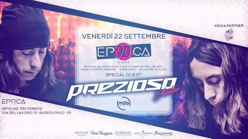 Venerdì 22 Settembre ★ Giorgio Prezioso from M2o ★ Epoca Disco