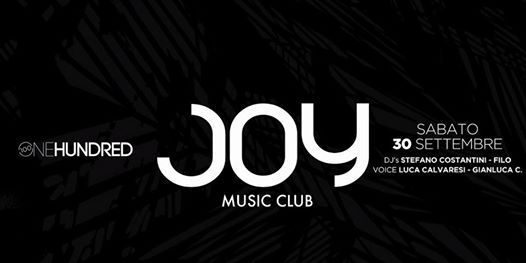 JOY Music Club Sabato 30