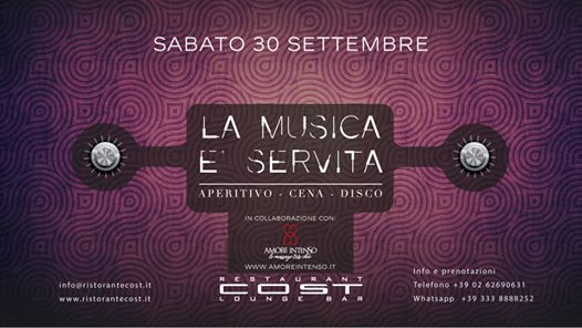 COST presenta "La musica è servita" | sabato 30.09.2017
