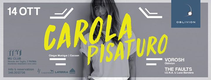 CAROLA PISATURO (Claque Musique / Cocoon) at OBLIVION Opening Season + BARN