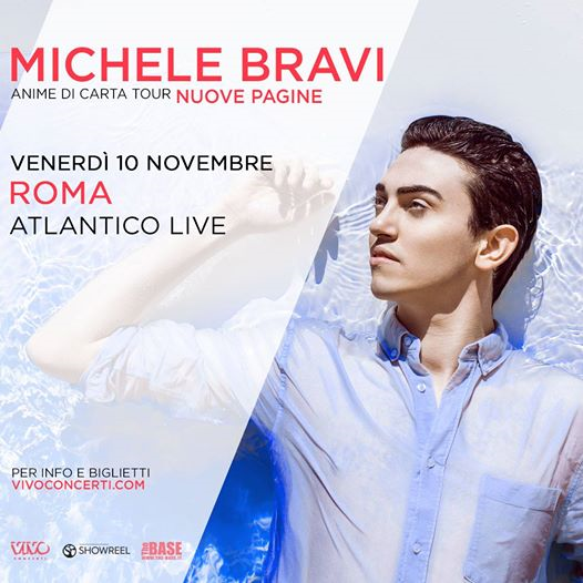 Michele Bravi -Anime di Carta Tour Nuove Pagine- Atlantico Live