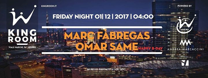 Friday's Where AfterParty w// Marc Fabregas & Omar Same