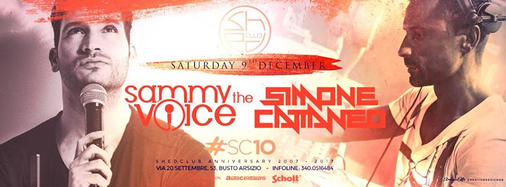 Sab 9 Dicembre - Sammy the voice & Simone Cattaneo