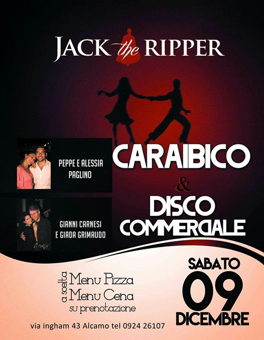 Ritorna Il caraibico al Jack The Ripper insieme alla discoteca.