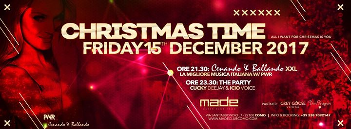 Friday 15th December 2017 at Made Club