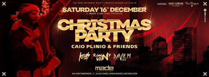 Christmas Party | Saturday 16th December 2017 at Made Club