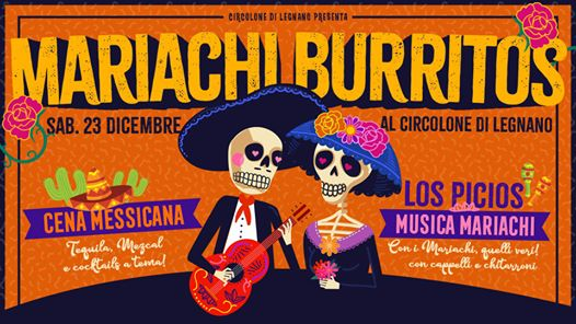 Mariachi Burritos • Cena & Festa Messicana con Mariachi Live!
