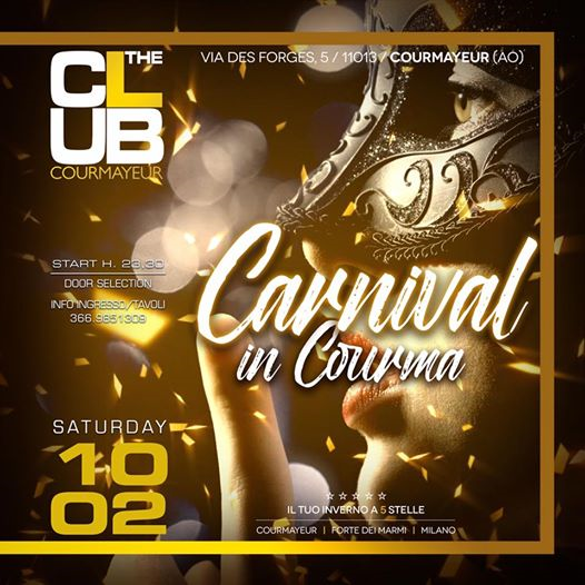 CARNIVAL PARTY ::: THE CLUB COURMAYEUR :::