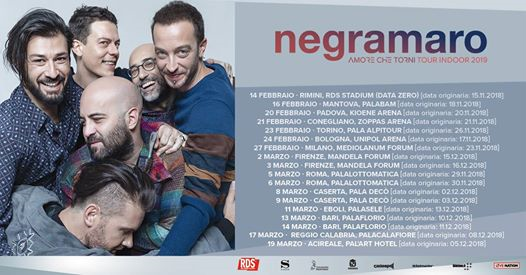 Negramaro live a Mantova / Tour Indoor 2019