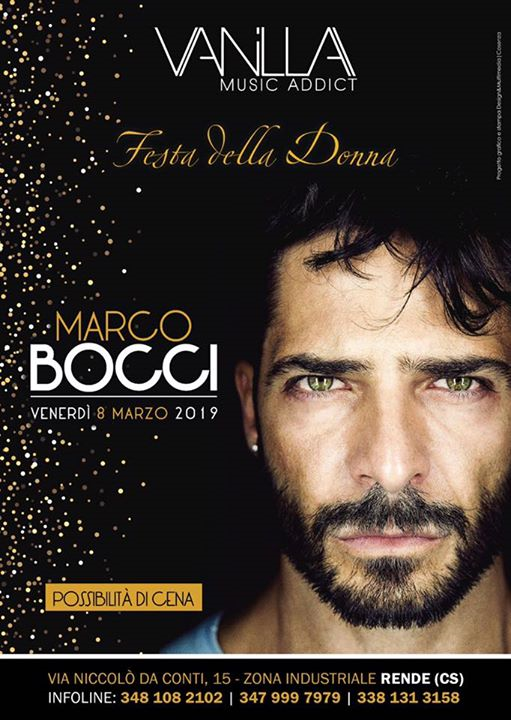 Venerdì ➑ ℳARZO |MARCO BOCCI|Cena&DopoCena Vanilla Music Addict