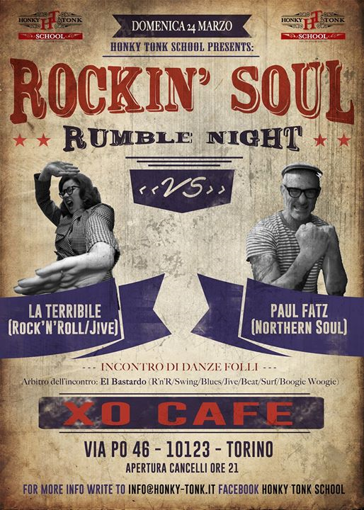 Rockin' Soul Rumble Night Dj La Terribile Vs Paul Fatz