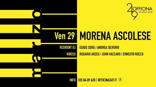 Officina249 Ven-29 Live Morena Ascolese & Disco-3358409620 Enzo