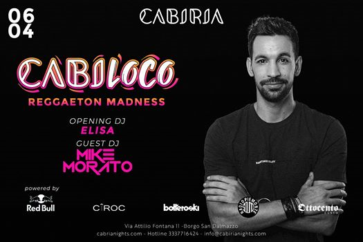 Sab 6 Aprile - Cabiloco - Reggaeton Madness Cabiria