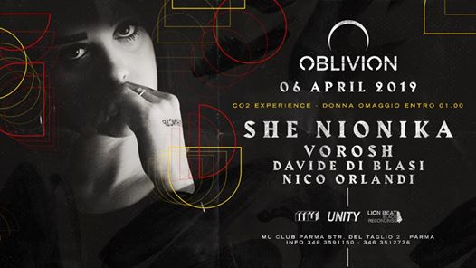 SHE NIONIKA (Modvlar/Switzerland) at Oblivion - FREE ENTRY GIRLS