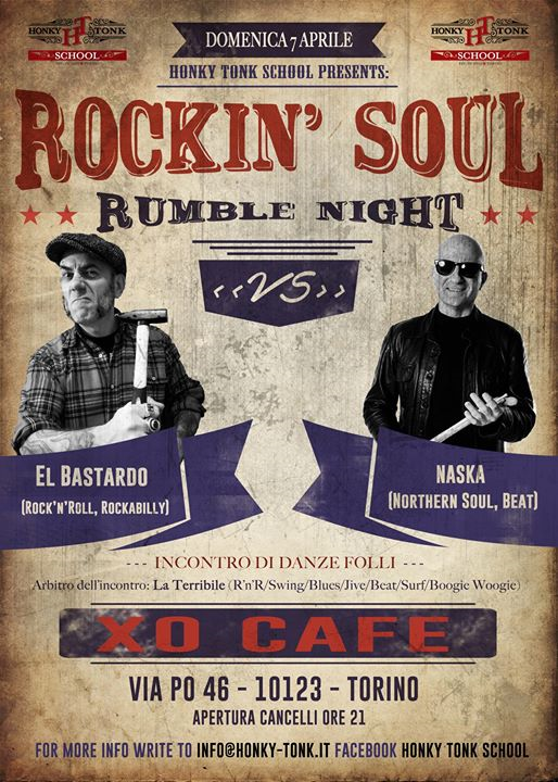 Rockin' soul rumble night! El Bastardo VS Naska