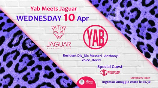 Yab meets Jaguar ~ UnYversal ~ Mercoledì 10 Aprile