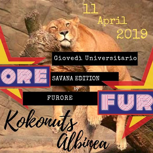 Giovedì Universitario Furore - "Savana Edition"
