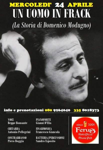 Domenico Modugno tribute - “Un uomo in frack” live at FERUS