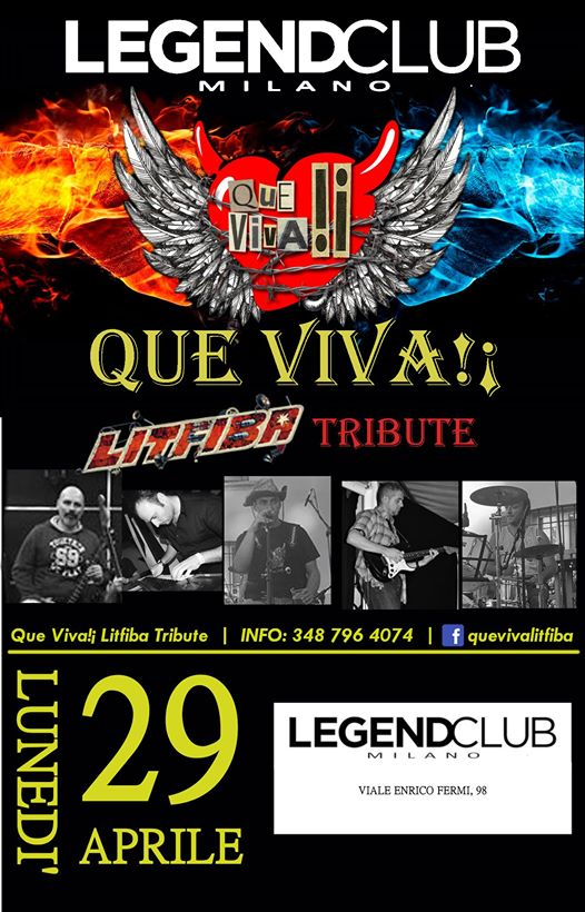 Que Viva live@Legend Club Milano