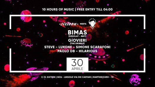 30 aprile discospin party 10 ore free entry w/bimas