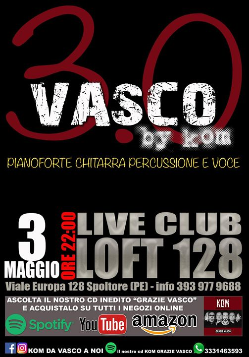 Vasco 3.0 by KOM tributo Vasco Rossi