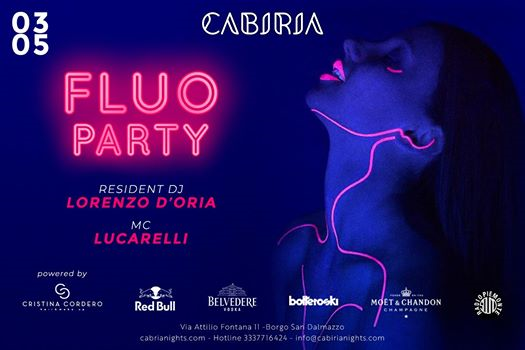 Ven 3 Maggio - Fluo Party - Cabiria