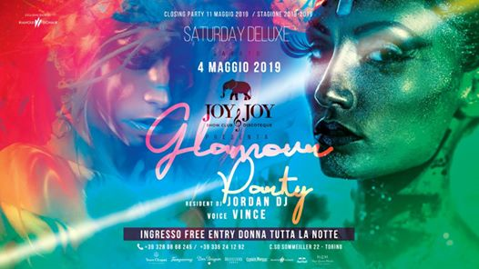 Sab 04.05 • Glamour Party • Joy & Joy Torino