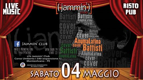 Lucio Battisti Night Anyma Latina Live Show@Jammin Club