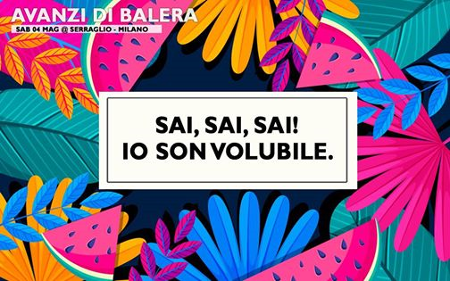 AVANZI DI BALERA Sab 4 mag @Serraglio - Milano