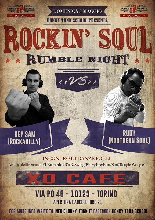 Rockin' soul Rumble Night Dj Hep Sam Vs Rudy