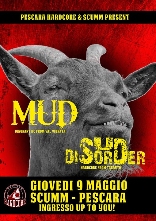 SudDisorder + MUD live allo Scumm - gio 9 mag