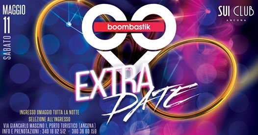 Sui Club Ft Boombastik - Sabato 11 Maggio 2019 - Free Entry