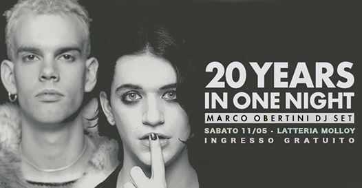 20 YEARS IN ONE NIGHT / Last Party / Ingresso gratuito