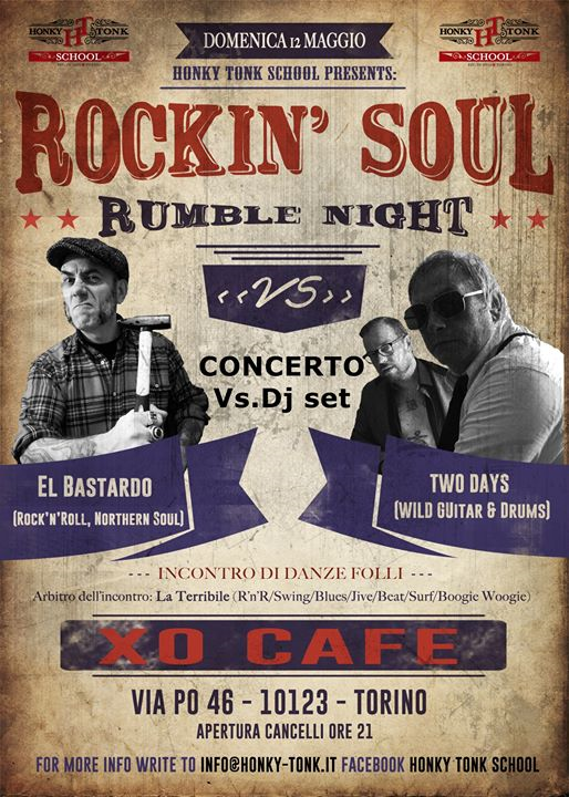 Rockin Soul Rumble night LIVE "Two Days" Vs Dj El Bastardo