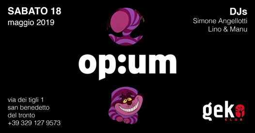 Sabato 18 Opium night al Geko Club