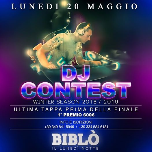 Lunedi notte BIBLÒ - DJ contest