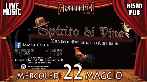 Zucchero Night - Spirito Di Vino DEMO Live Show@Jammin' Club