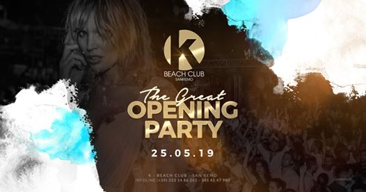 K-Beach Club | The Great Opening Party - Sabato 25.05
