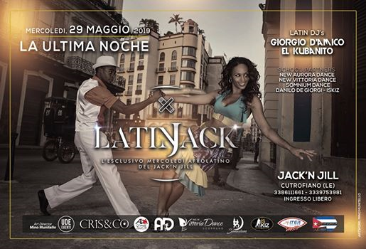Latinjack, "Ultima Noche" dell'esclusivo Mercoledi AfroLatino