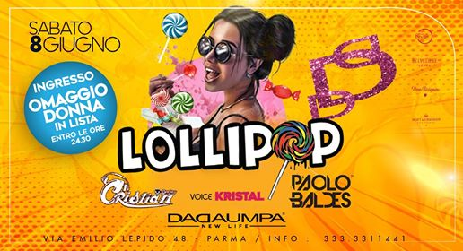 Lollipop nei giardini estivi reggaeton e hip pop party